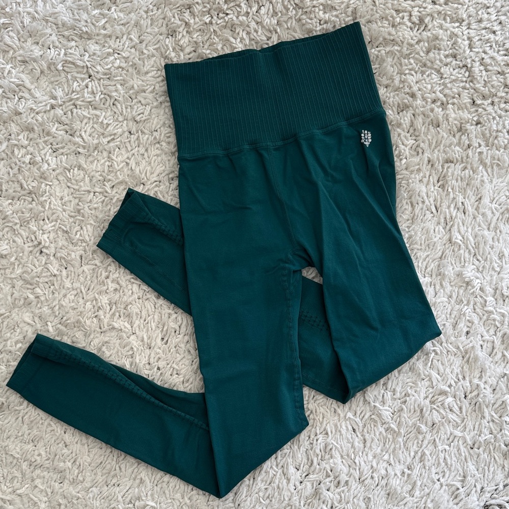 Forest green Good Karma Free People leggings